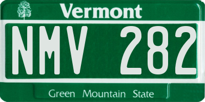 VT license plate NMV282