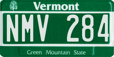 VT license plate NMV284