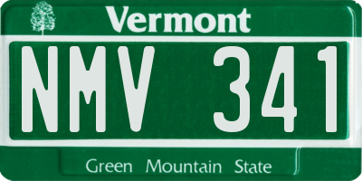 VT license plate NMV341