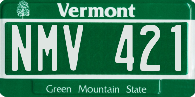 VT license plate NMV421