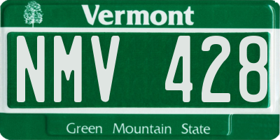 VT license plate NMV428