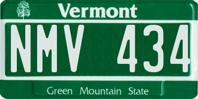 VT license plate NMV434