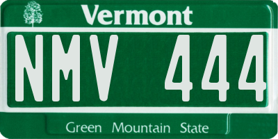 VT license plate NMV444