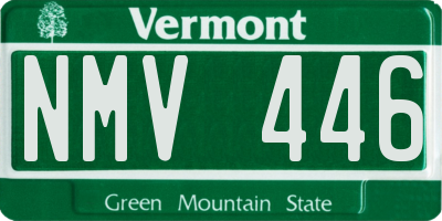 VT license plate NMV446