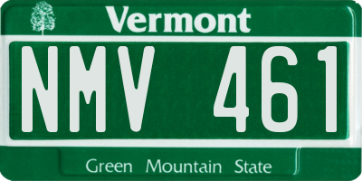 VT license plate NMV461