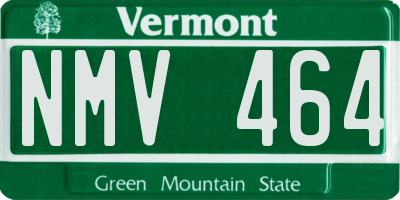 VT license plate NMV464