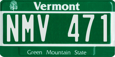 VT license plate NMV471