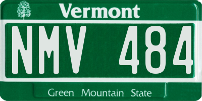 VT license plate NMV484