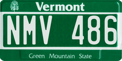 VT license plate NMV486
