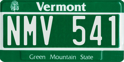 VT license plate NMV541