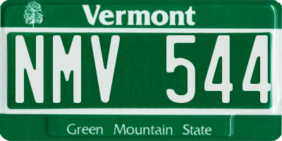 VT license plate NMV544