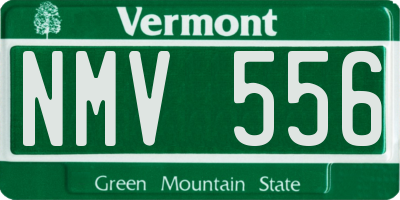 VT license plate NMV556