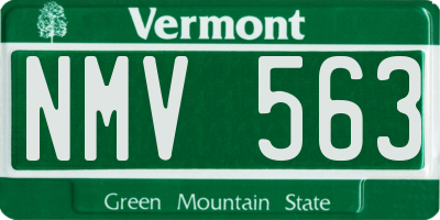 VT license plate NMV563