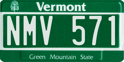 VT license plate NMV571