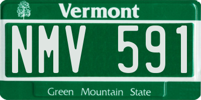 VT license plate NMV591