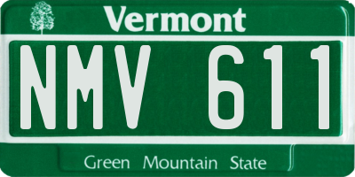 VT license plate NMV611