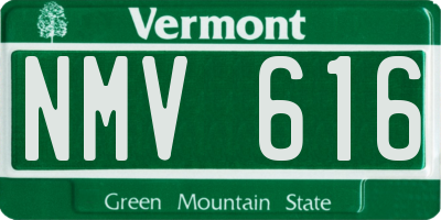 VT license plate NMV616