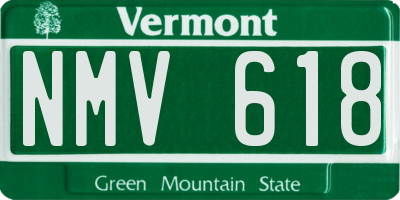 VT license plate NMV618
