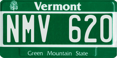 VT license plate NMV620