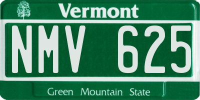 VT license plate NMV625