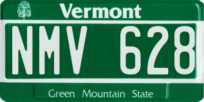 VT license plate NMV628