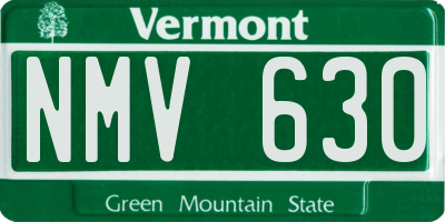 VT license plate NMV630