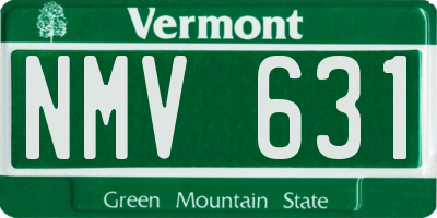 VT license plate NMV631