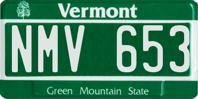VT license plate NMV653