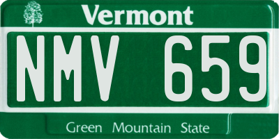 VT license plate NMV659