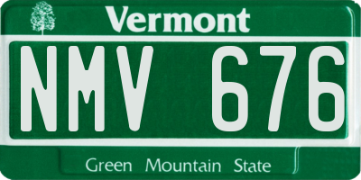 VT license plate NMV676