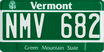VT license plate NMV682