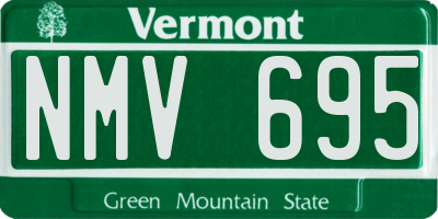 VT license plate NMV695
