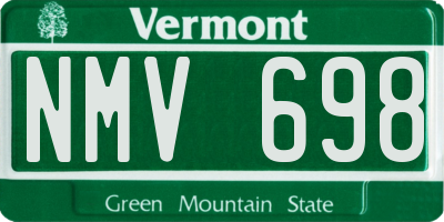 VT license plate NMV698