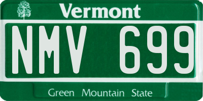 VT license plate NMV699