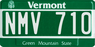 VT license plate NMV710