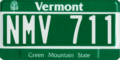 VT license plate NMV711