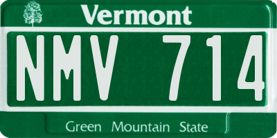 VT license plate NMV714