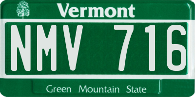 VT license plate NMV716