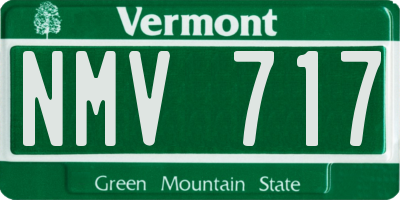 VT license plate NMV717