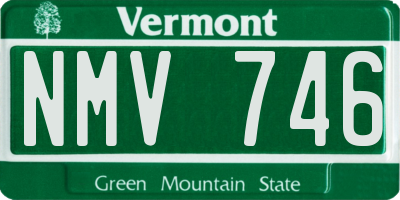 VT license plate NMV746
