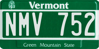 VT license plate NMV752