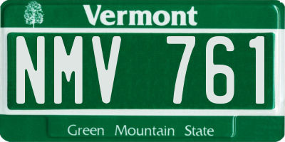 VT license plate NMV761