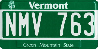 VT license plate NMV763