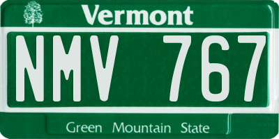 VT license plate NMV767