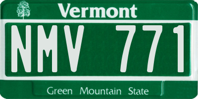 VT license plate NMV771