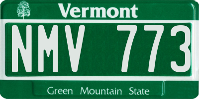 VT license plate NMV773