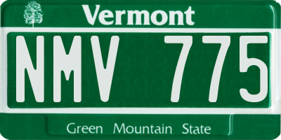 VT license plate NMV775