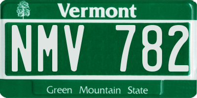 VT license plate NMV782