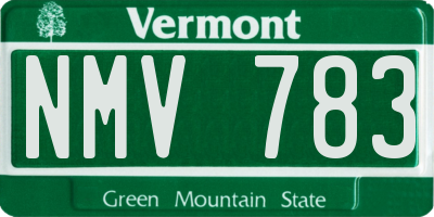 VT license plate NMV783
