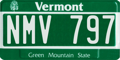 VT license plate NMV797